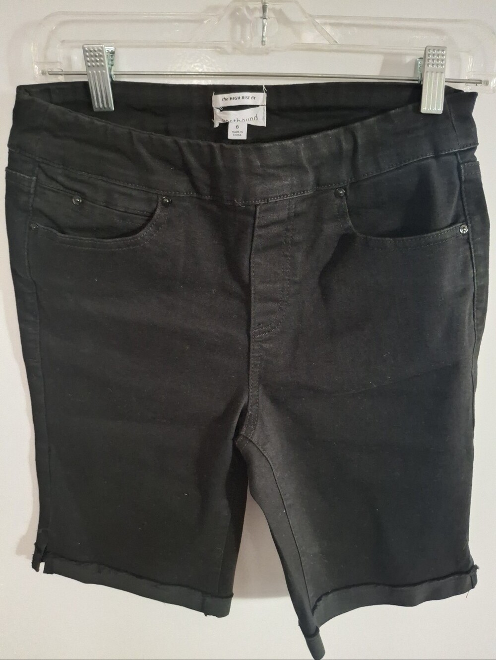 Westbound Black Bermuda Shorts